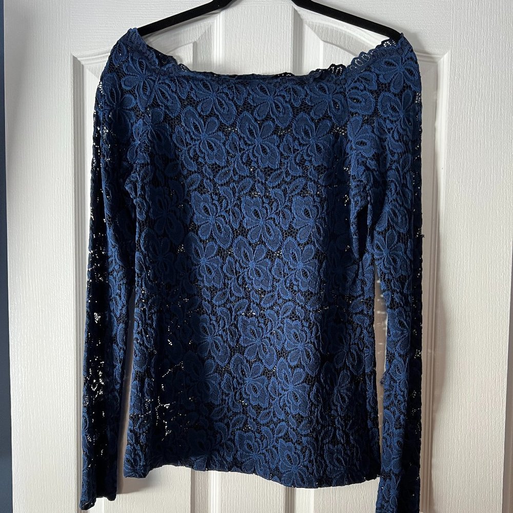 Off the shoulder lace top